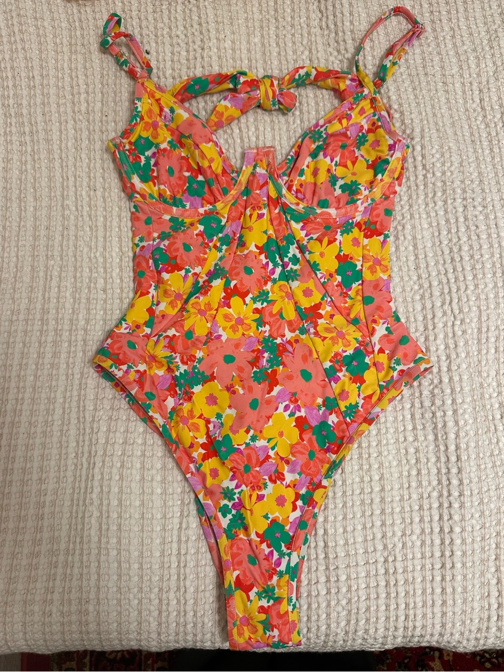 For Love And Lemons One-piece Floral Baiting Suit